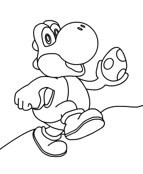  Yoshi Coloring Pages To Print 7